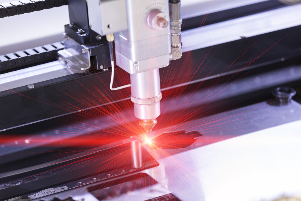 Precision laser cutting used for detailed signage and branding projects